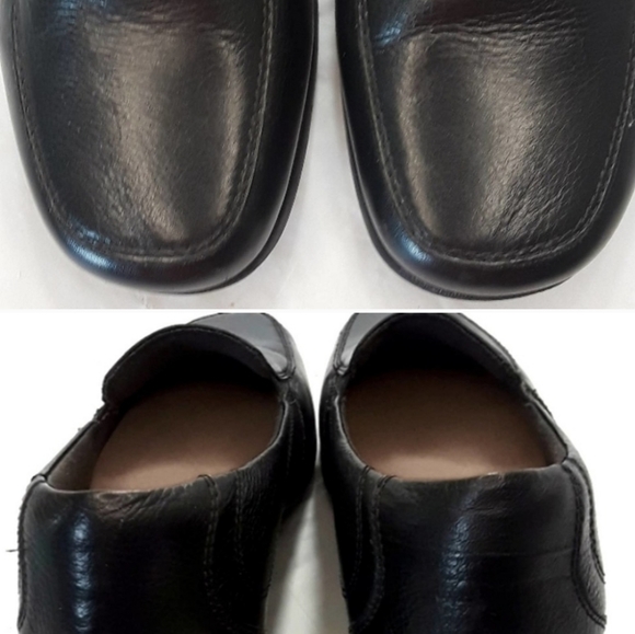 Clarks Collection Black  Leather Flats - Picture 2 of 8